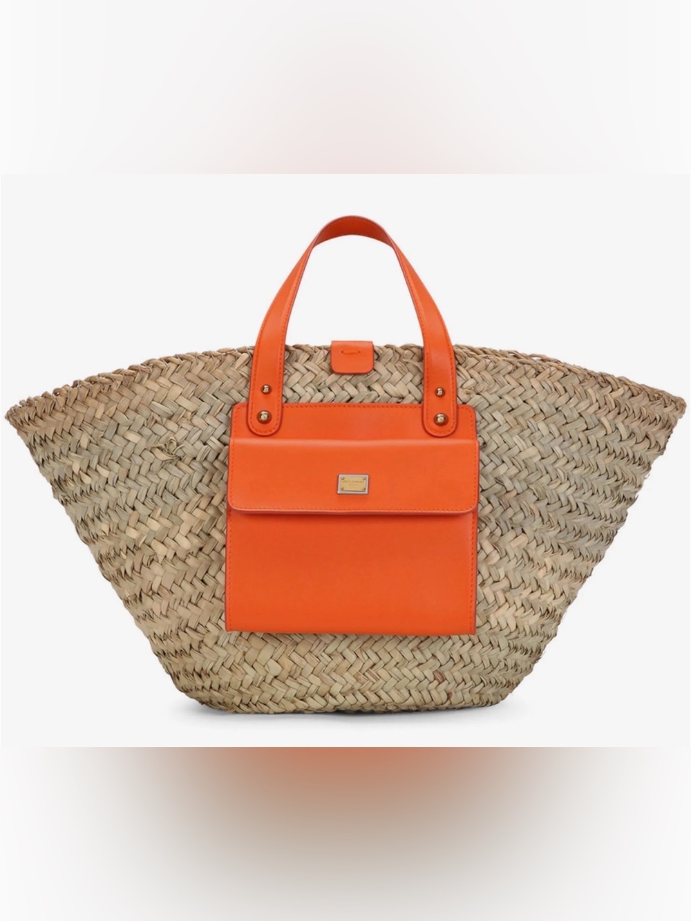 Dolce & Gabbana Kendra Straw Tote